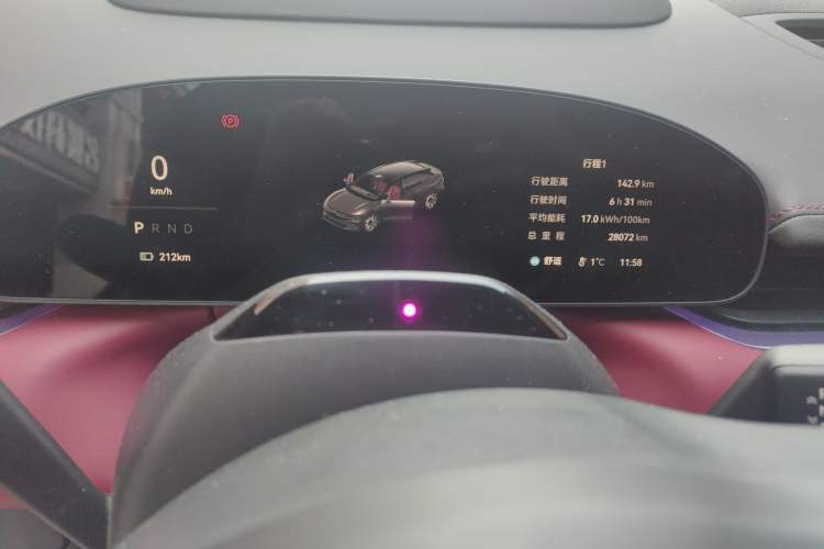Used Zeekr 007GT 2025 Rear-Drive Intelligent Driving Version 75 kWh Instrument Cluster