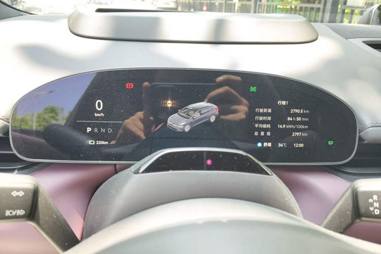 Used Zeekr 007GT 2025 Rear-Drive Intelligent Driving Version 75 kWh Instrument Cluster