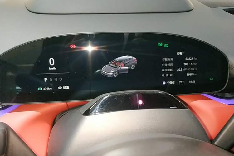 Used Zeekr 007GT 2025 Four-Wheel Drive Intelligent Driving Version 75 kWh Instrument Cluster