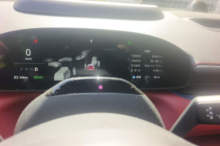 Used Zeekr 007GT 2025 Rear-Drive Intelligent Driving Version 75 kWh Odometer Close Up