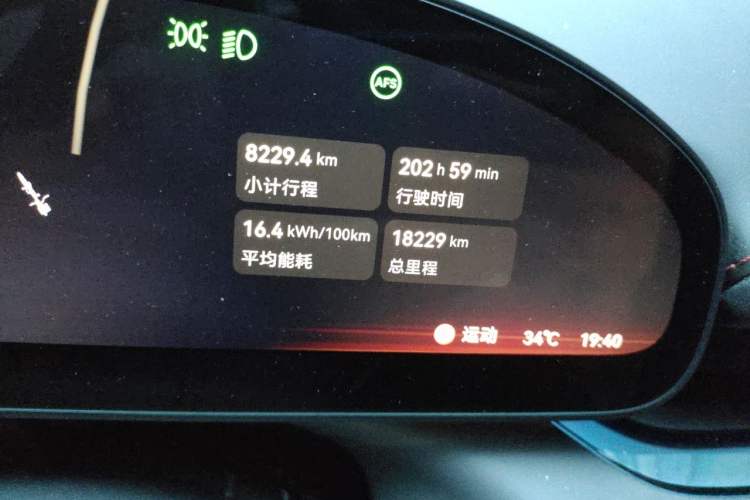 Used Zeekr 007GT 2025 Rear-Drive Intelligent Driving Version 75 kWh Odometer Close Up