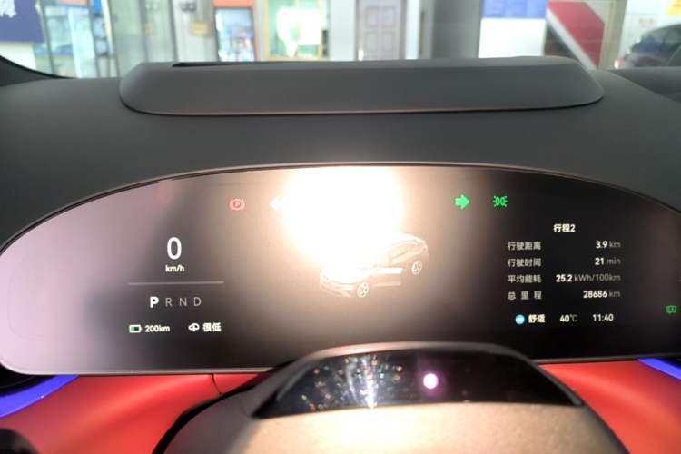Used Zeekr 007GT 2025 Long-Range All-Wheel-Drive Intelligent Driving Version 100 kWh Instrument Cluster
