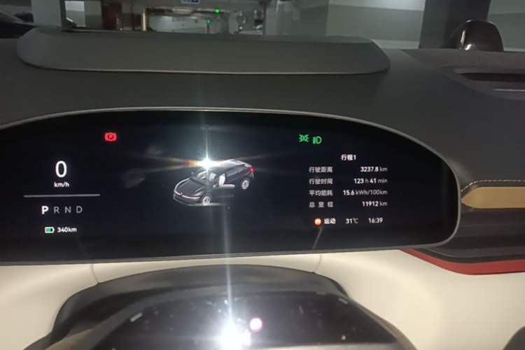 Used Zeekr 007GT 2025 Rear-Drive Intelligent Driving Version 75 kWh Instrument Cluster