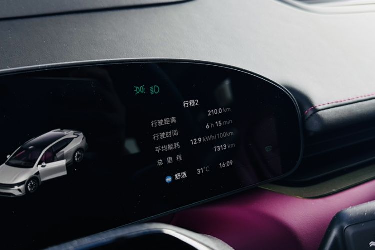 Used Zeekr 007GT 2025 Rear-Drive Intelligent Driving Version 75 kWh Odometer Close Up