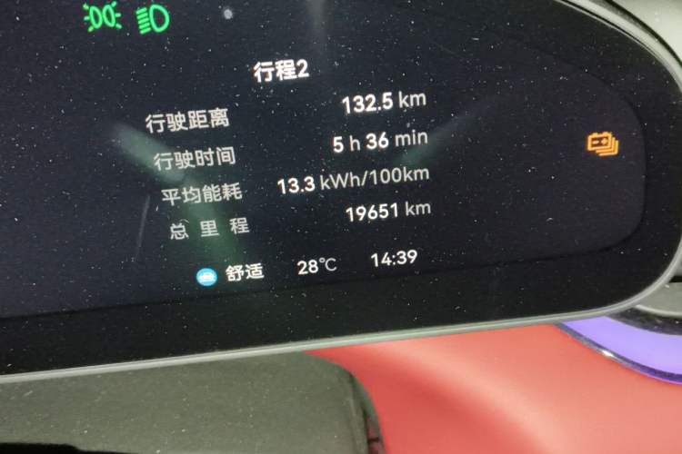 Used Zeekr 007GT 2025 Rear-Drive Intelligent Driving Version 75 kWh Odometer Close Up