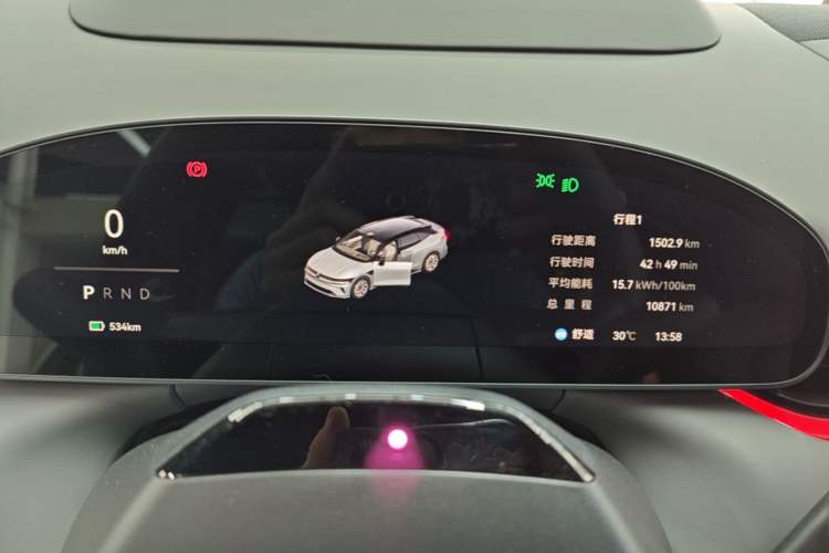 Used Zeekr 007GT 2025 Long-Range Rear-Wheel Drive Intelligent Driving Version 100 kWh Instrument Cluster