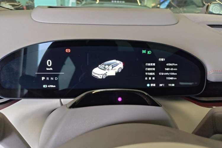 Used Zeekr 007GT 2025 Long-Range Rear-Wheel Drive Intelligent Driving Version 100 kWh Instrument Cluster
