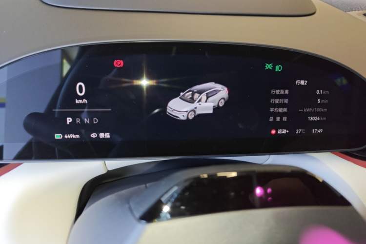 Used Zeekr 007GT 2025 Four-Wheel Drive Intelligent Driving Version 75 kWh Instrument Cluster