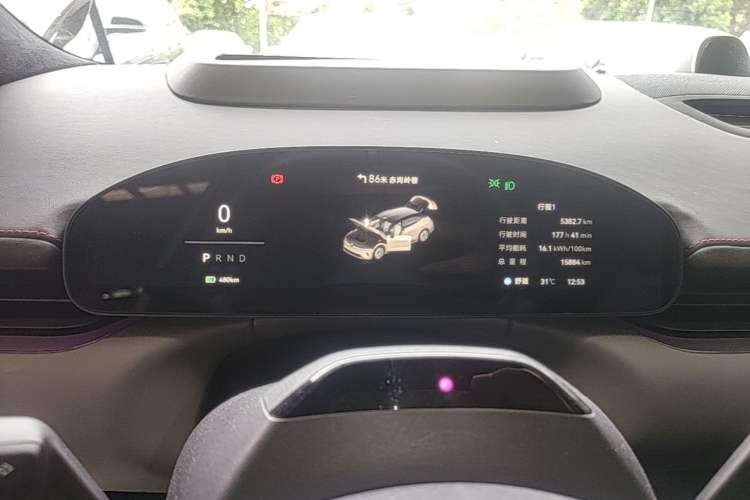 Used Zeekr 007GT 2025 Long-Range Rear-Wheel Drive Intelligent Driving Version 100 kWh Instrument Cluster