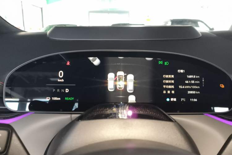 Used Zeekr 007GT 2025 Long-Range Rear-Wheel Drive Intelligent Driving Version 100 kWh Instrument Cluster