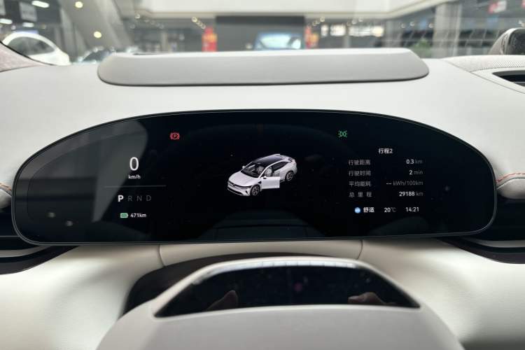Used Zeekr 007GT 2025 Rear-Drive Intelligent Driving Version 75 kWh Odometer Close Up