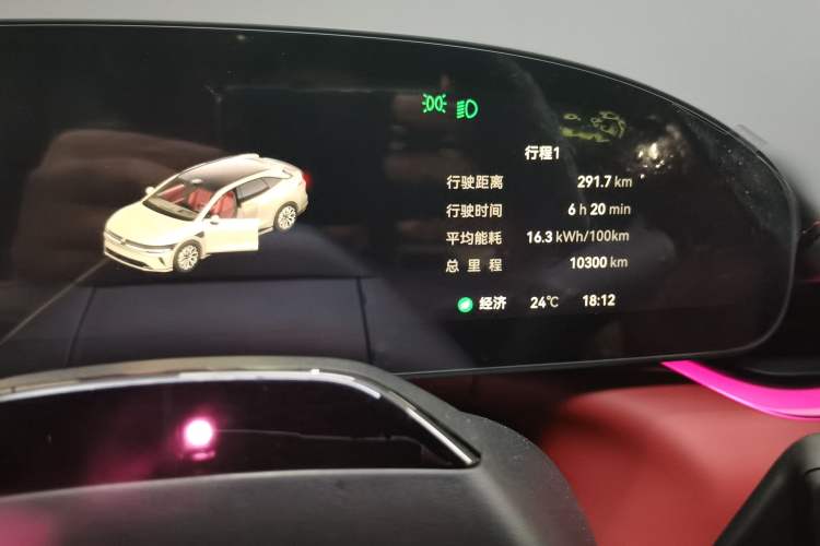 Used Zeekr 007GT 2025 Rear-Drive Intelligent Driving Version 75 kWh Odometer Close Up