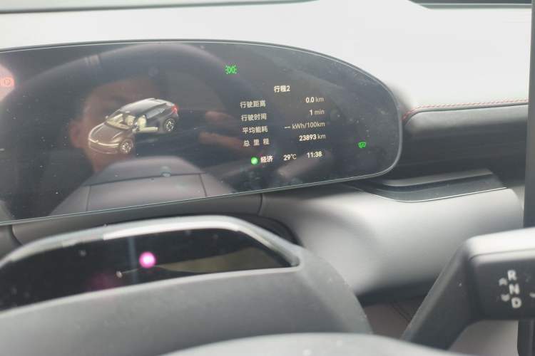 Used Zeekr 007GT 2026 Model Rear-Drive Max Version 75 kWh Odometer Close Up