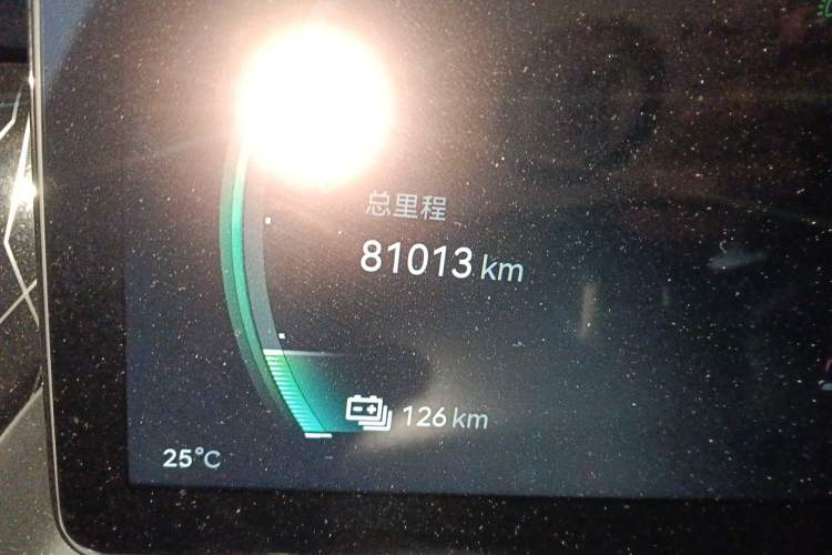 Used Zeekr 009 2022 WE Edition Odometer Close Up