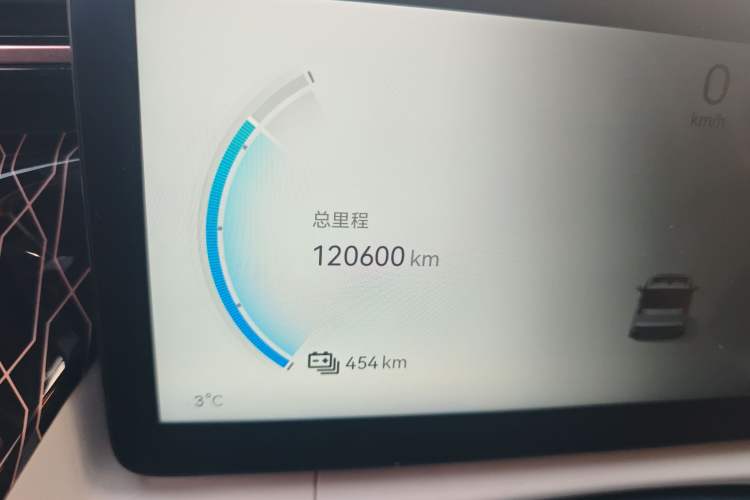 Used Zeekr 009 2022 WE Edition Odometer Close Up