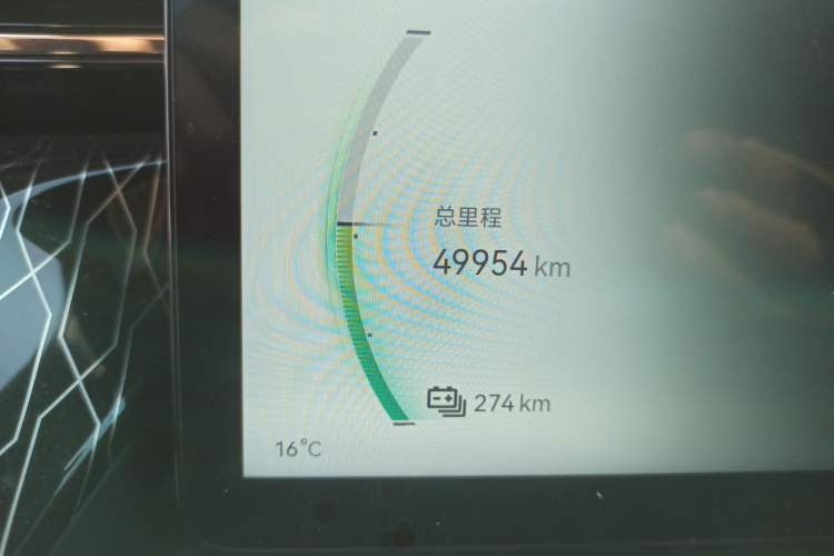 Used Zeekr 009 2022 WE Edition Odometer Close Up