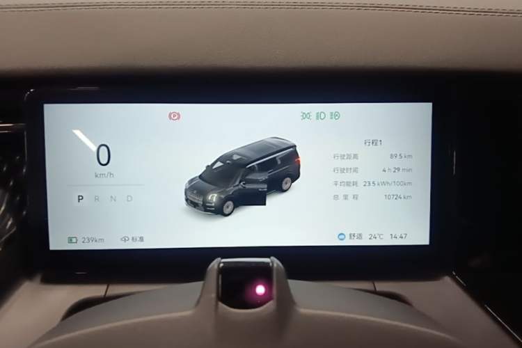 Used Zeekr 009 2024 Six-Seat Executive Version 4WD 108 kWh Instrument Cluster