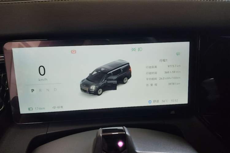 Used Zeekr 009 2024 7-Seater Walk-Through Version Four-Wheel Drive 108 kWh Instrument Cluster