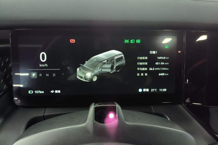 Used Zeekr 009 2024 7-Seater Walk-Through Version Four-Wheel Drive 108 kWh Instrument Cluster