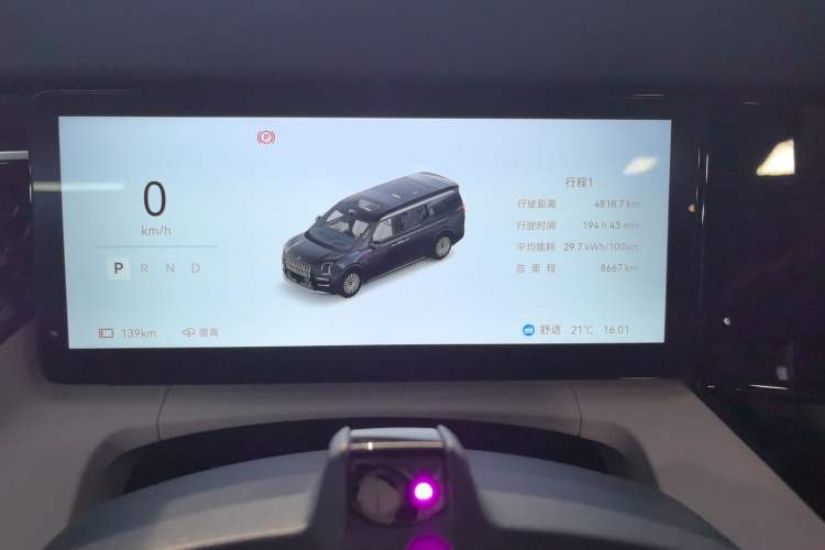Used Zeekr 009 2024 7-Seater Walk-Through Version Four-Wheel Drive 108 kWh Instrument Cluster