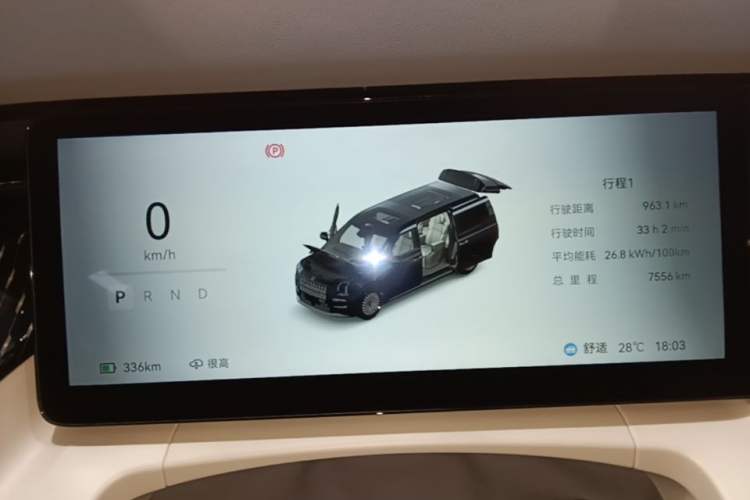 Used Zeekr 009 2024 7-Seater Walk-Through Version Four-Wheel Drive 108 kWh Instrument Cluster