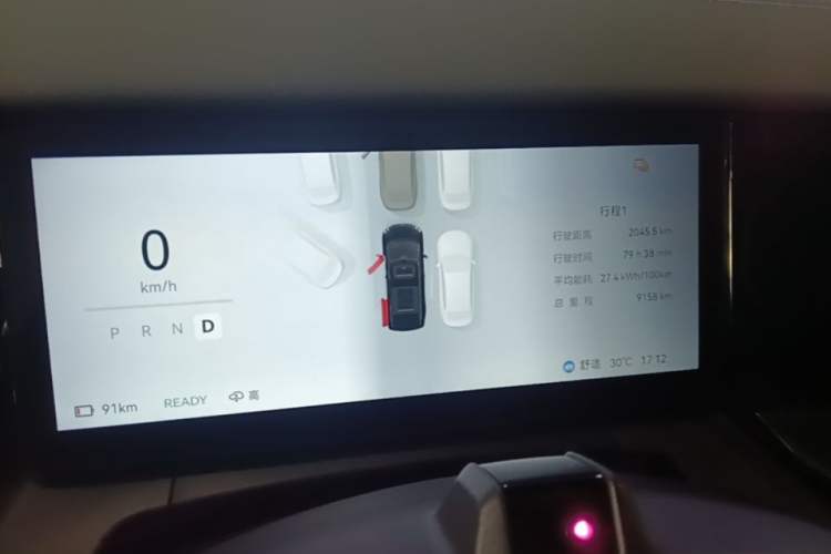 Used Zeekr 009 2024 7-Seater Walk-Through Version Four-Wheel Drive 108 kWh Instrument Cluster