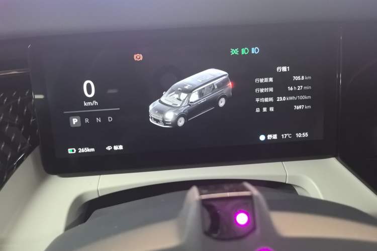 Used Zeekr 009 2024 7-Seater Walk-Through Version Four-Wheel Drive 108 kWh Instrument Cluster