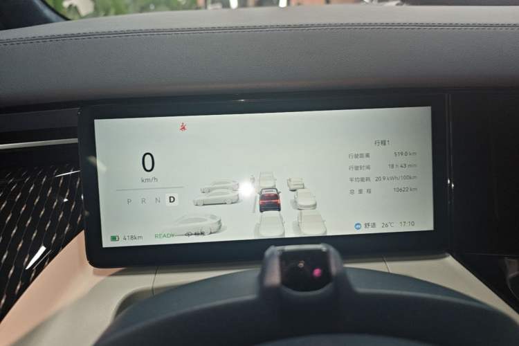 Used Zeekr 009 2024 7-Seater Walk-Through Version Four-Wheel Drive 108 kWh Instrument Cluster