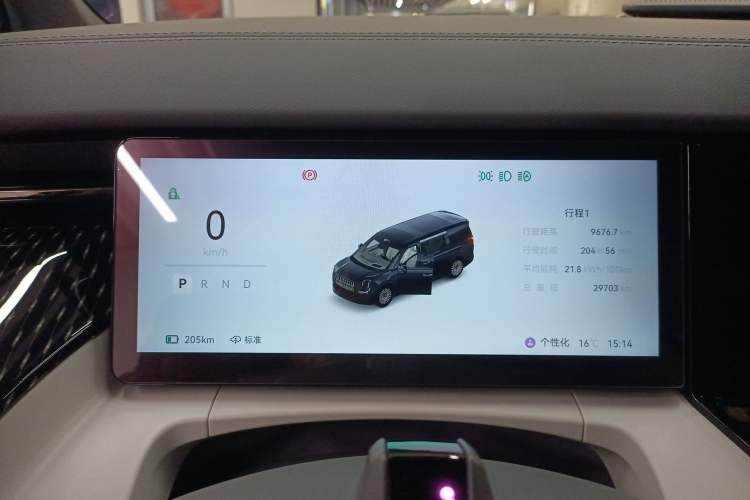 Used Zeekr 009 2024 7-Seater Walk-Through Version Four-Wheel Drive 108 kWh Instrument Cluster
