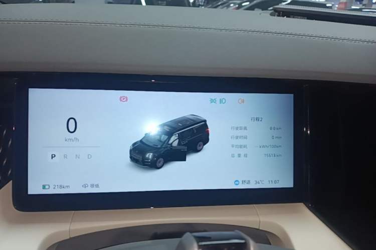 Used Zeekr 009 2024 7-Seater Walk-Through Version Four-Wheel Drive 108 kWh Instrument Cluster