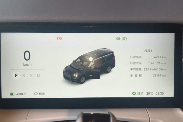 Used Zeekr 009 2024 7-Seater Walk-Through Version Four-Wheel Drive 108 kWh Instrument Cluster