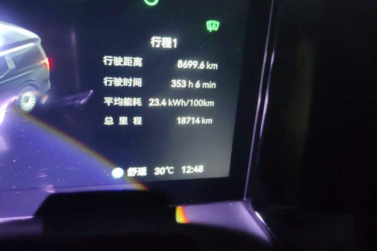 Used Zeekr 009 2024 GAC Trumpchi Odometer Close Up