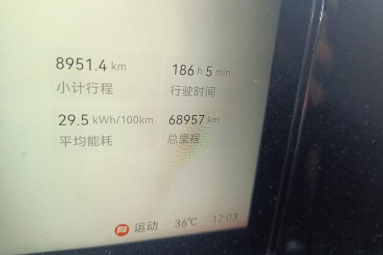 Used Zeekr 009 2024 Six-Seat Executive Version 4WD 108 kWh Odometer Close Up