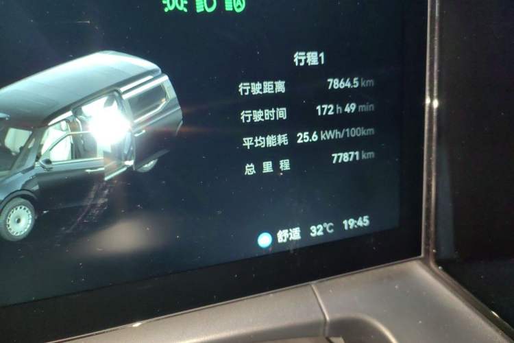 Used Zeekr 009 2024 GAC Trumpchi Odometer Close Up