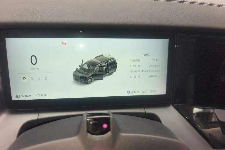 Used Zeekr 009 2024 GAC Trumpchi Odometer Close Up