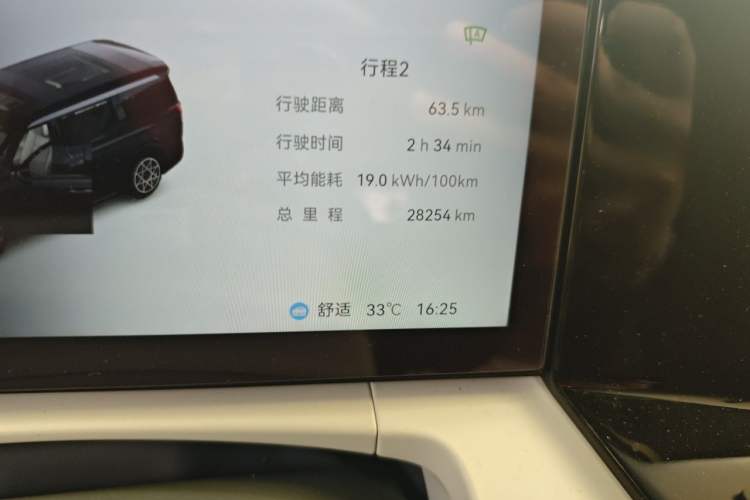 Used Zeekr 009 2024 Six-Seat Executive Version 4WD 108 kWh Odometer Close Up