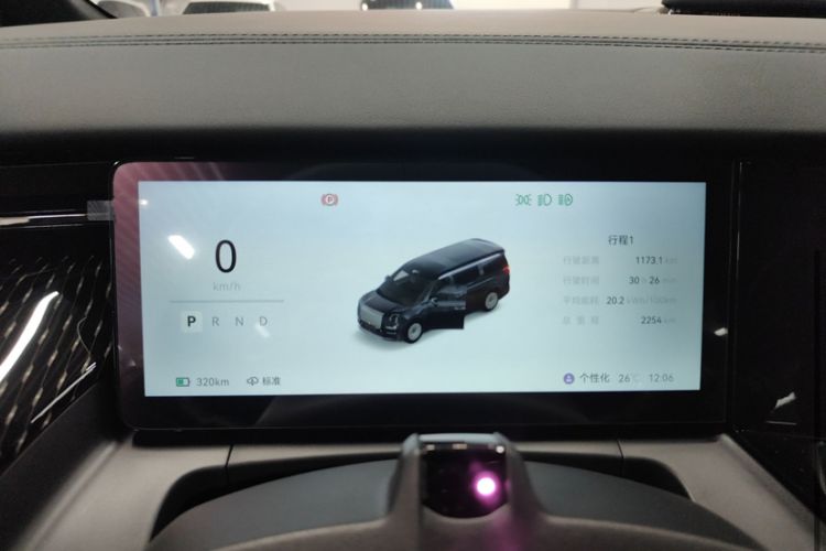 Used Zeekr 009 2024 7-Seater Aisle Version 108 kWh Odometer Close Up