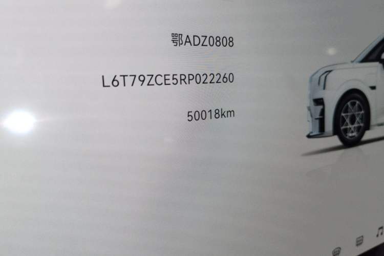 Used Zeekr 009 2024 Six-Seat Executive Version 4WD 108 kWh Odometer Close Up