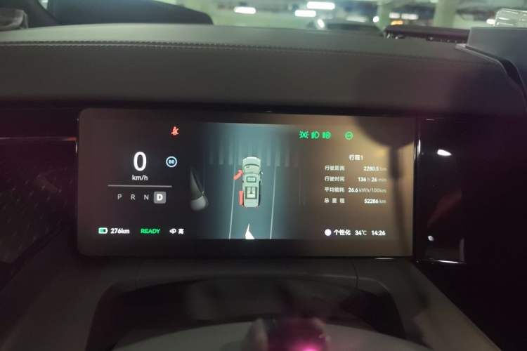 Used Zeekr 009 2024 7-Seater Walk-Through Version Four-Wheel Drive 108 kWh Instrument Cluster