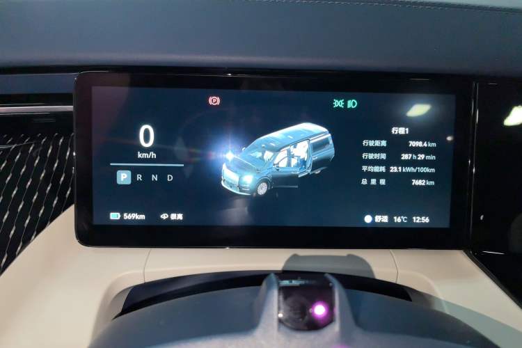 Used Zeekr 009 2024 7-Seater Walk-Through Version Four-Wheel Drive 108 kWh Instrument Cluster