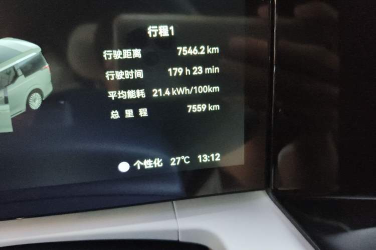 Used Zeekr 009 2024 Six-Seat Executive Version 4WD 140 kWh Odometer Close Up