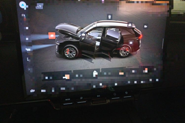 Used Zeekr 7X 2025 75 kWh Rear-Wheel Drive Intelligent Driving Version Audio And AC Panel