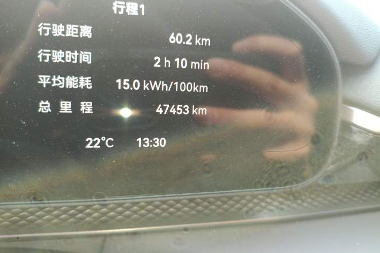 Used Zeekr 7X 2025 75 kWh Rear-Wheel Drive Intelligent Driving Version Odometer Close Up