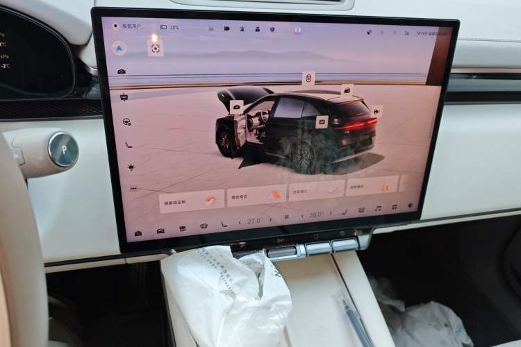 Used Zeekr 7X 2025 75 kWh Rear-Wheel Drive Intelligent Driving Version Audio And AC Panel