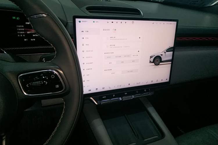 Used Zeekr 7X 2025 75 kWh Rear-Wheel Drive Intelligent Driving Version Audio And AC Panel