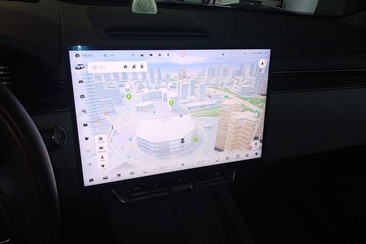 Used Zeekr 7X 2025 75 kWh Rear-Wheel Drive Intelligent Driving Version Audio And AC Panel