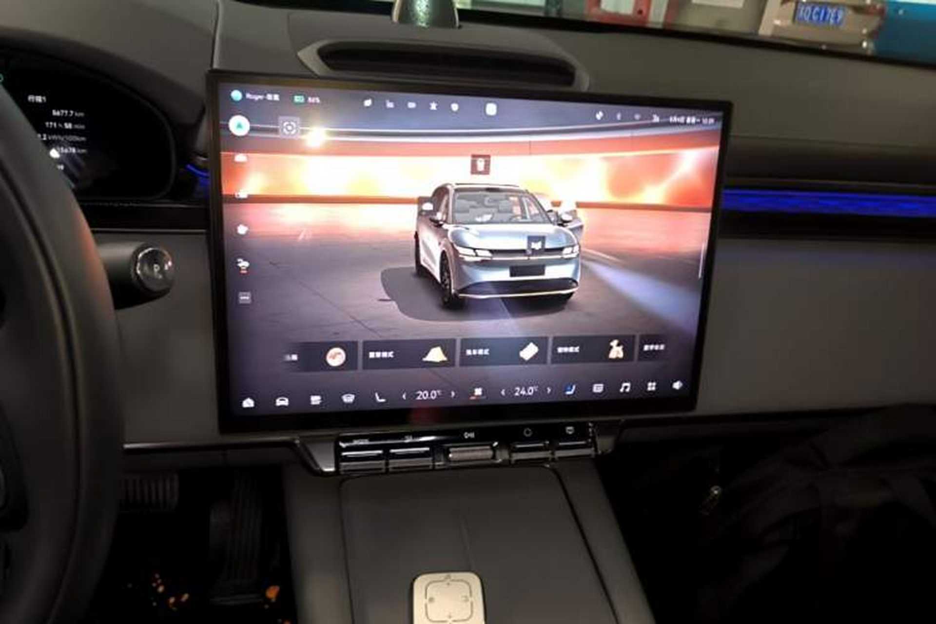 Used Zeekr 7X 2025 100kWh Long-Range All-Wheel Drive Intelligent Driving Version Audio And AC Panel