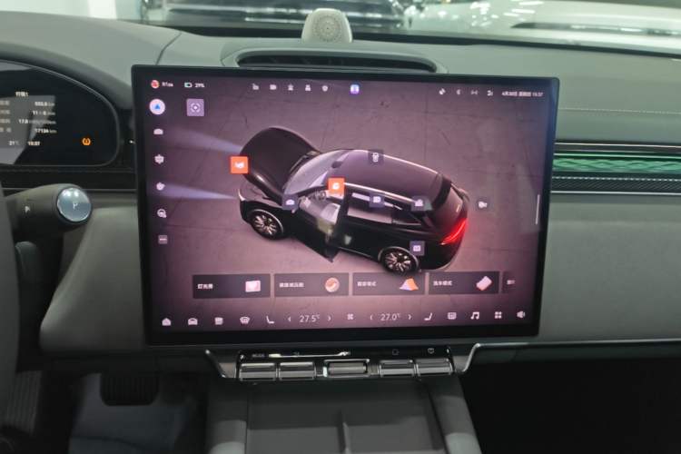 Used Zeekr 7X 2025 75 kWh Rear-Wheel Drive Intelligent Driving Version Audio And AC Panel