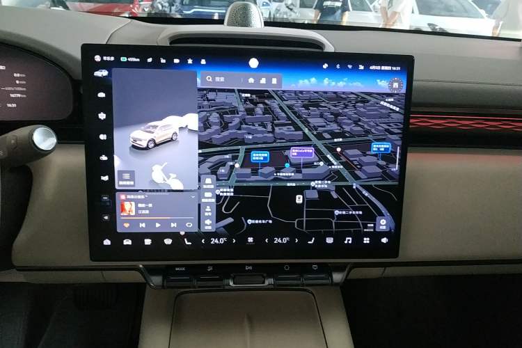 Used Zeekr 7X 2025 75 kWh Rear-Wheel Drive Intelligent Driving Version Audio And AC Panel