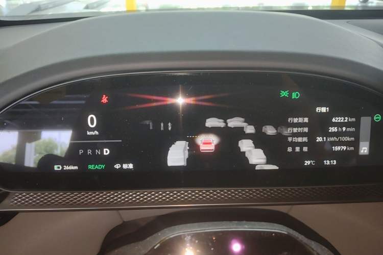 Used Zeekr 7X 2025 100kWh Long-Range All-Wheel Drive Intelligent Driving Version Instrument Cluster